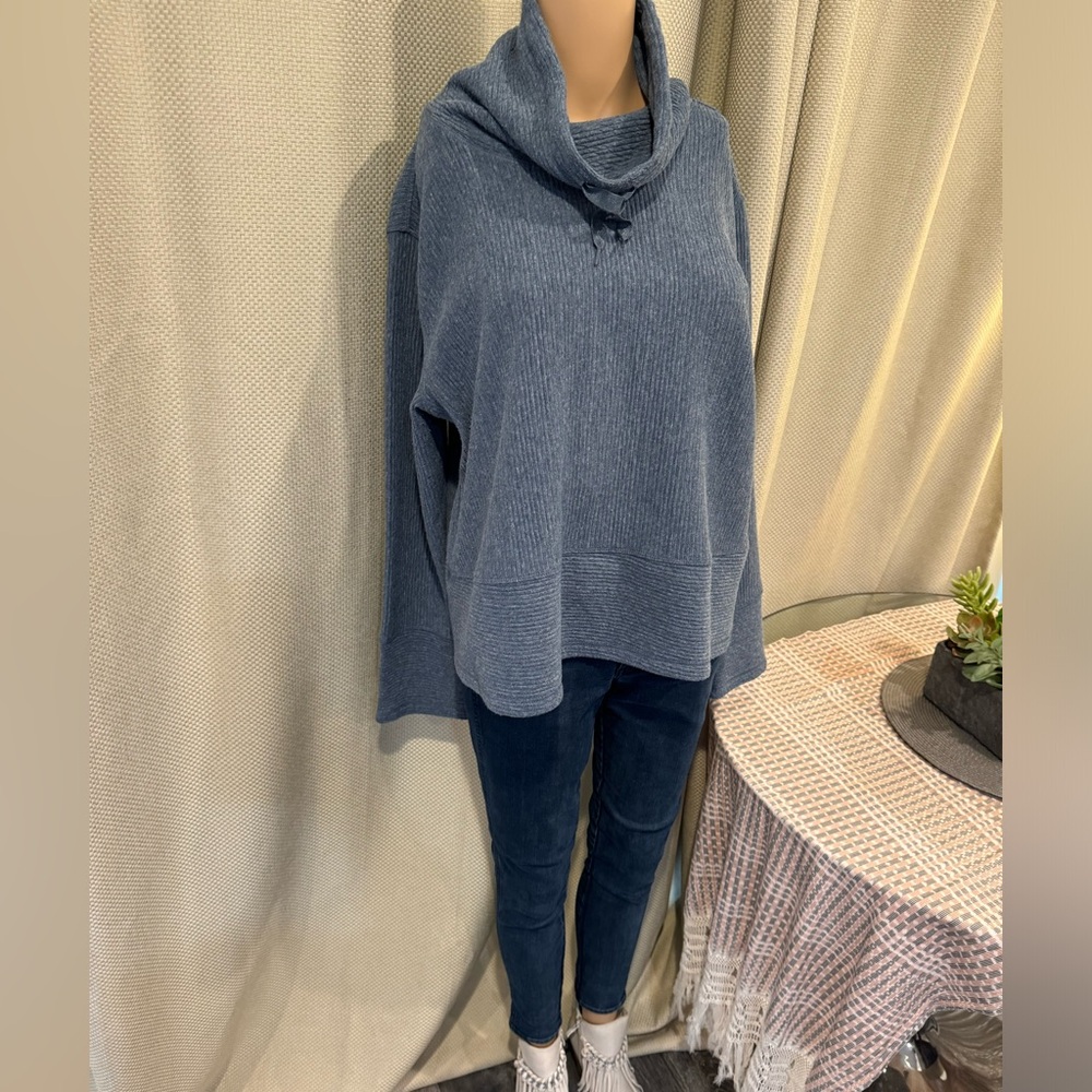 23 inches PTP length is 24 inches cool pull over sweater turtleneck